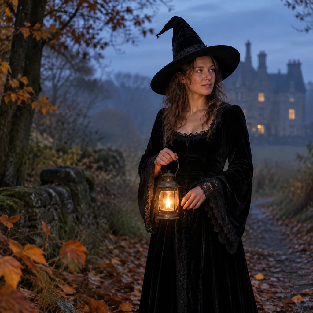 Portrait transformation example, Halloween look